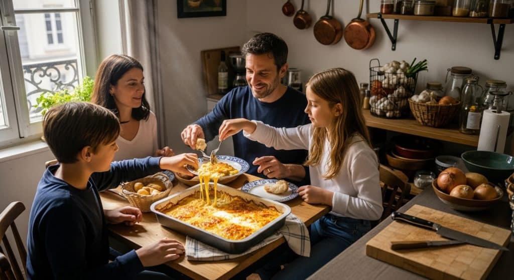 Gratin de crozets à la raclette : recette savoureuse et facile