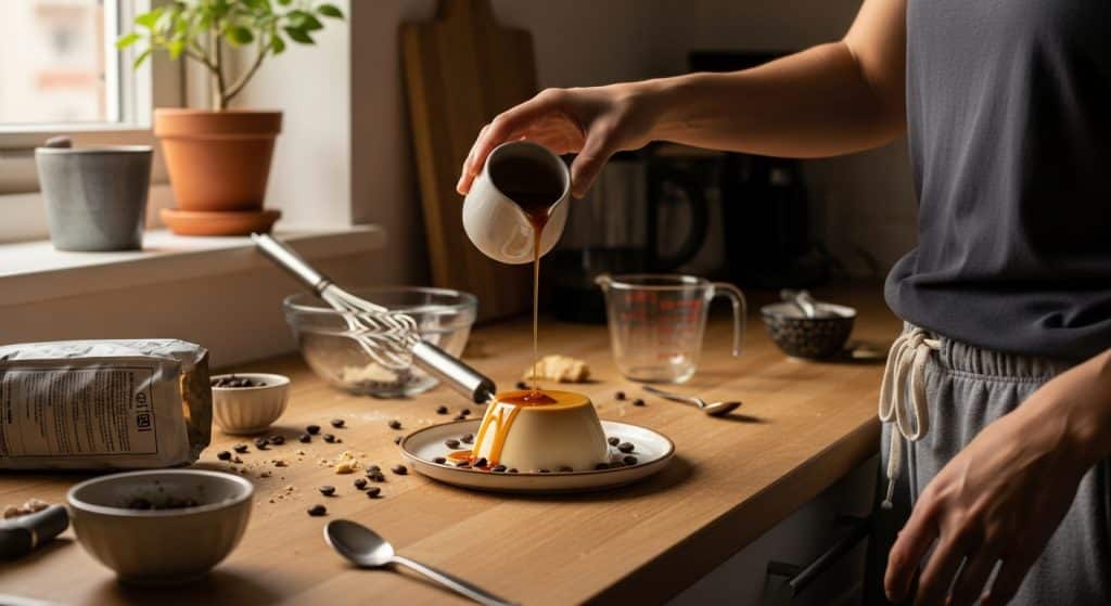 Recette de panna cotta café caramel : dessert facile