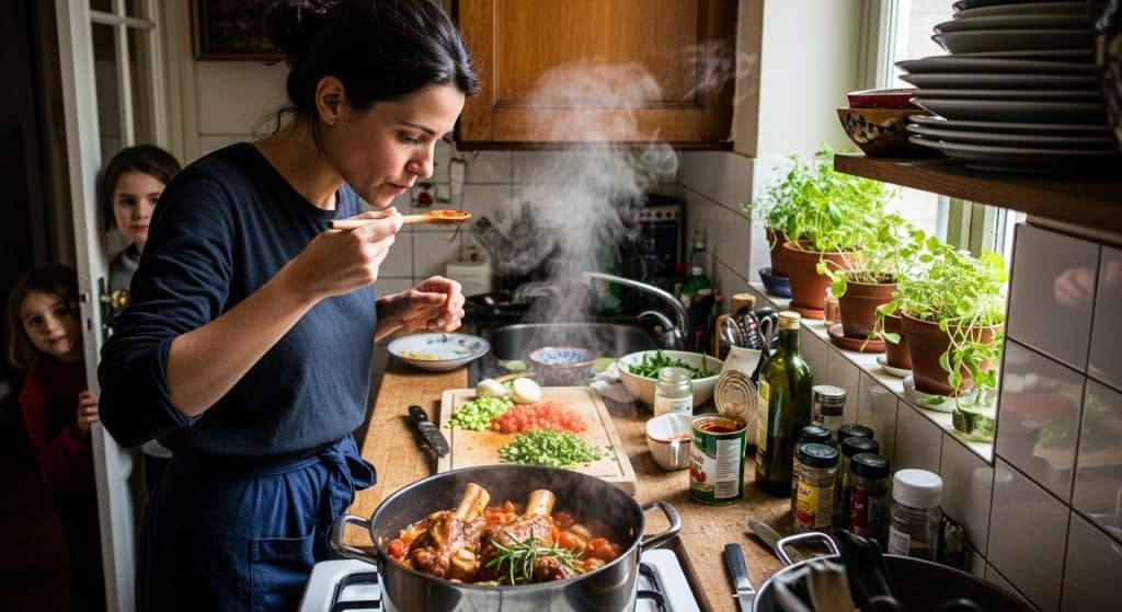 Recette de souris d’agneau aux tomates : plat fondant