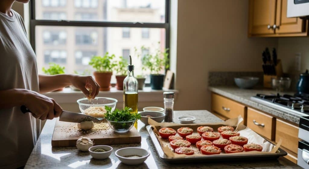 Recette facile de tomates provençales au four