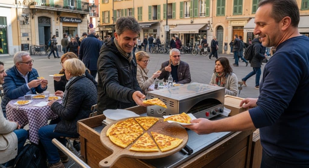 Socca niçoise au four : galette croustillante pour goûter authentique