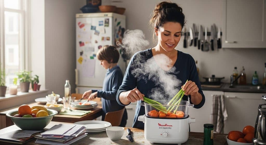 Test moulinex 3 en 1 easy fry : friteuse, grill et steam